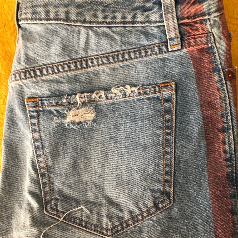 high waisted jean shorts